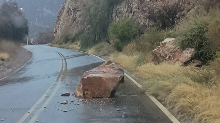Estado de rutas en el Sur de Mendoza tras las tormentas
