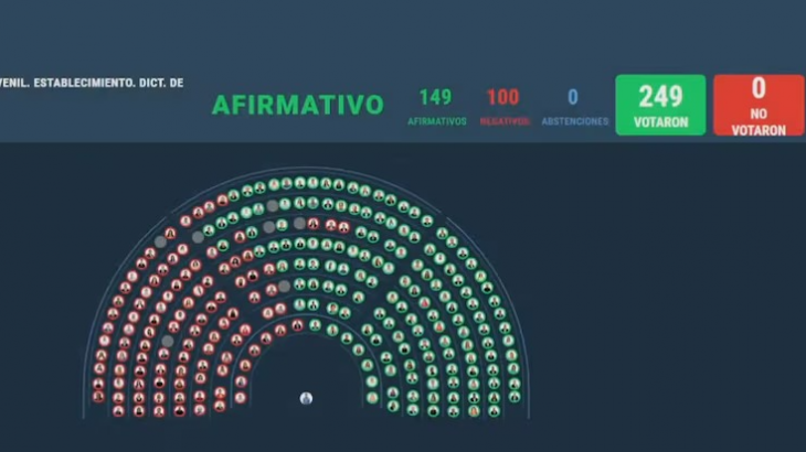 Diputados dio media sanción a la baja de la edad de imputabilidad en Argentina