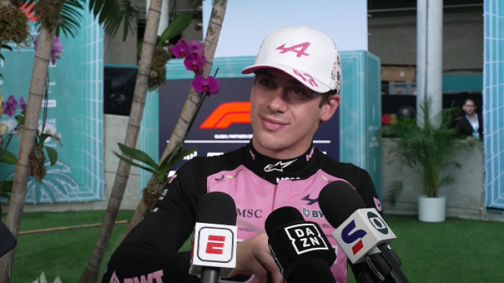La alegría de Franco Colapinto tras clasificarse octavo para el GP de Miami