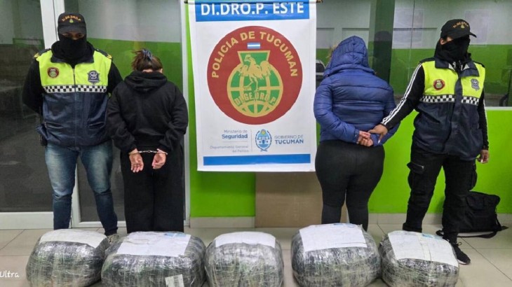 Cayó una pareja de mujeres con más de 48 kilos de droga enviados por encomienda